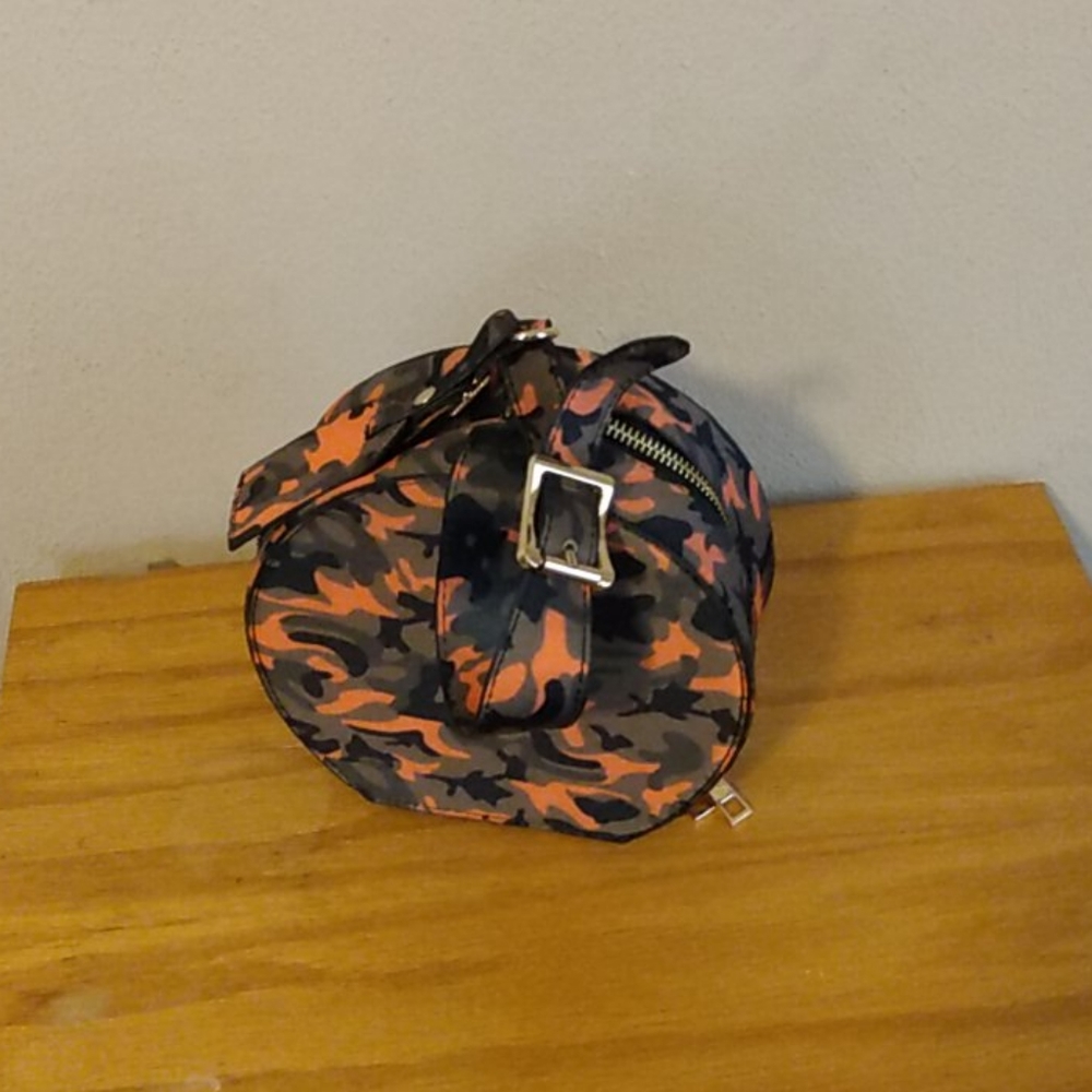 Fatigue orange wristlet bag